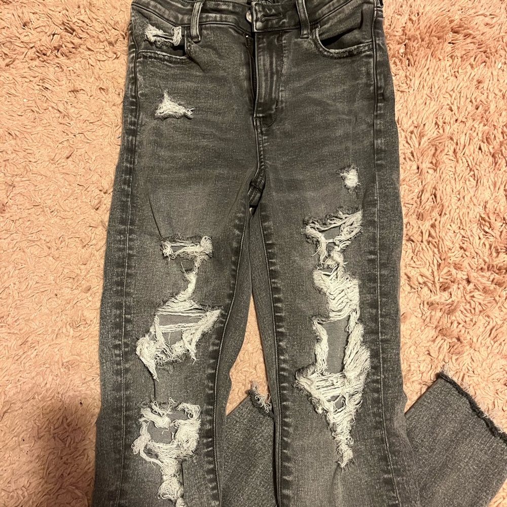 Grey American eagle jeans
